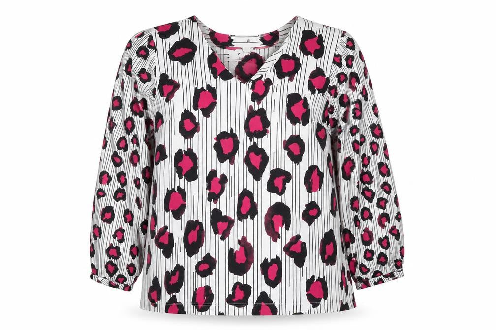 Front view of Next Women's Multicoloured Animal Print Blouse, size 14