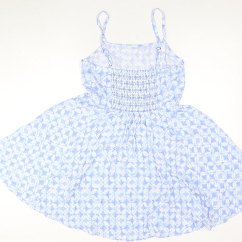 GAP Women's Blue Fit & Flare Dress, Size S, Summer Casual