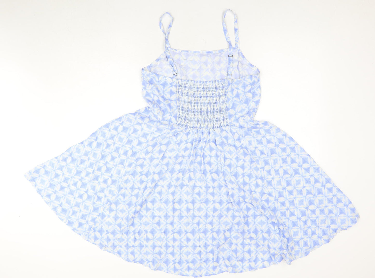 GAP Women's Blue Fit & Flare Dress, Size S, Summer Casual