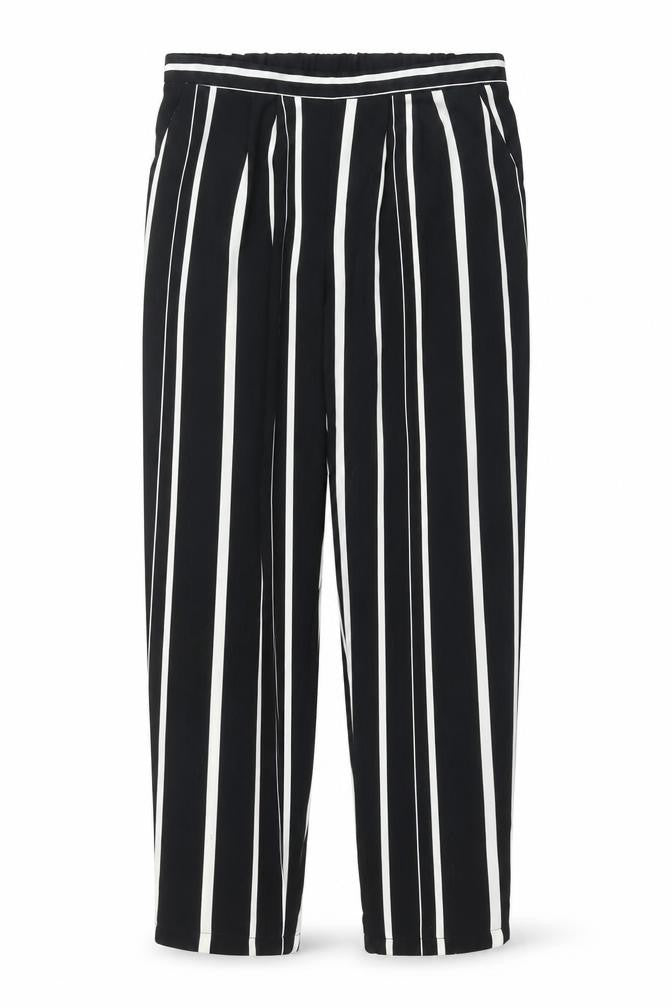 Wallis Women’s Black Striped Jogger Trousers Size 14