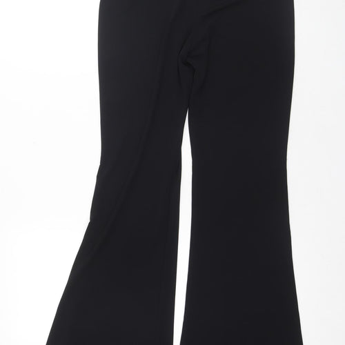 Zara Women's Black Flared Trousers M