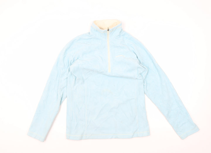 Craghoppers Women's Blue Mock Neck Fleece Sweatshirt Size 6