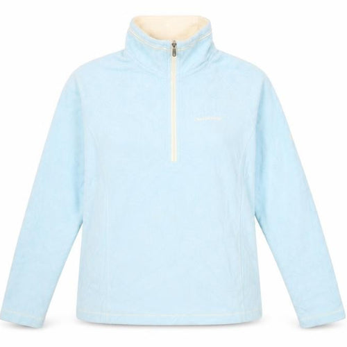 Craghoppers Women's Blue Mock Neck Fleece Sweatshirt Size 6