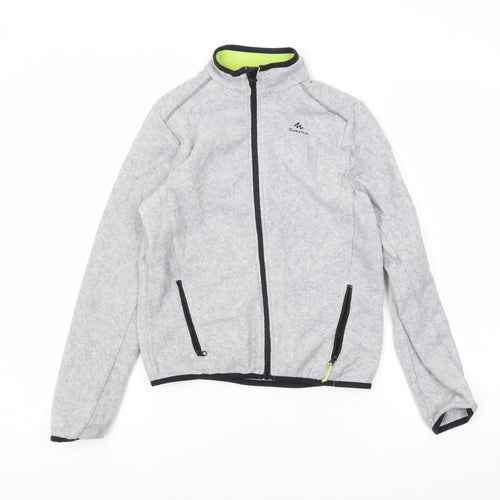 Quechua Boys Grey Fleece Basic Jacket 11-12 Years