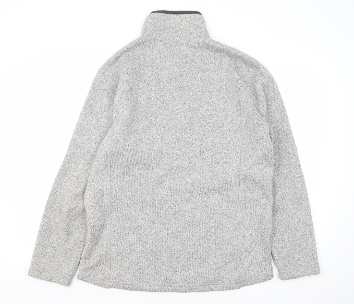 Technicals Men's Grey 1/2 Zip Fleece Sweatshirt, Size S