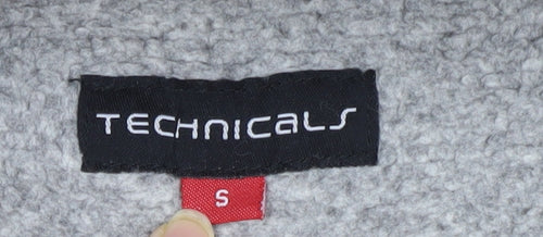 Technicals Men's Grey 1/2 Zip Fleece Sweatshirt, Size S