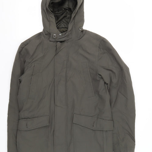 Next Men's Green Parka XS Hooded Casual Jacket