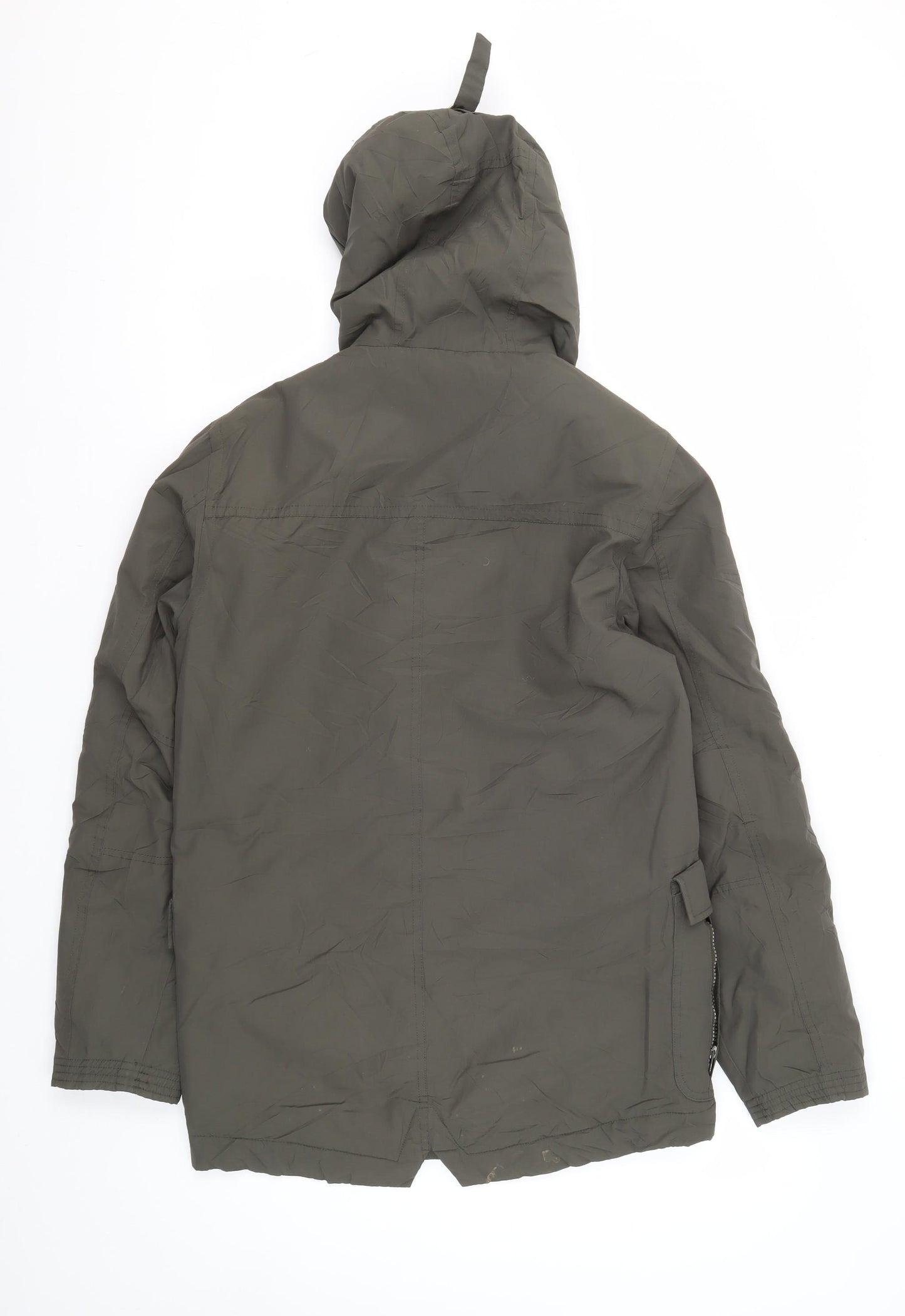 Next Men's Green Parka XS Hooded Casual Jacket