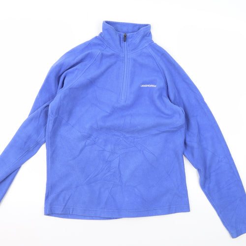 Craghoppers Women's Blue 1/2 Zip Fleece Jacket Size 8