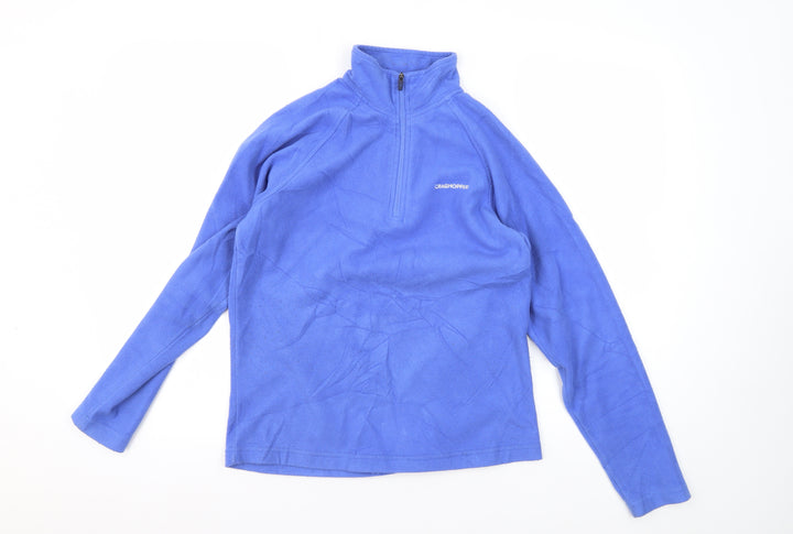Craghoppers Women's Blue 1/2 Zip Fleece Jacket Size 8