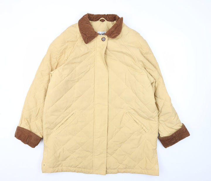 Rossetti Women's Beige Quilted Coat Size 14