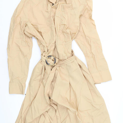 Violeta by MNG Women's Beige Trench Coat Size 16