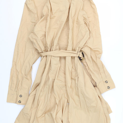 Violeta by MNG Women's Beige Trench Coat Size 16