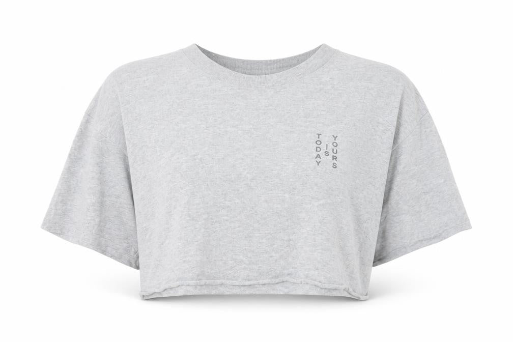 Urban Outfitters Grey Cropped T-Shirt M Casual Style