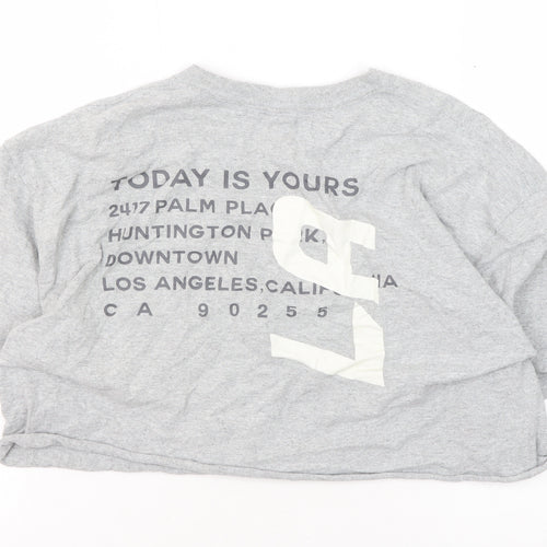 Urban Outfitters Grey Cropped T-Shirt M Casual Style