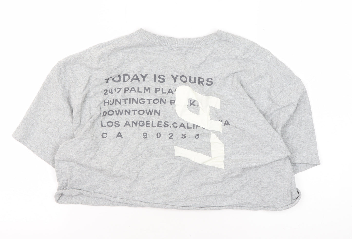 Urban Outfitters Grey Cropped T-Shirt M Casual Style