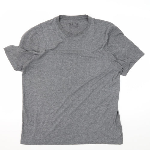 Maine New England Men's Grey S Cotton Blend T-Shirt