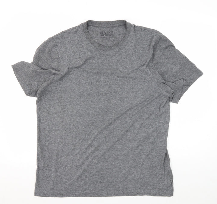 Maine New England Men's Grey S Cotton Blend T-Shirt