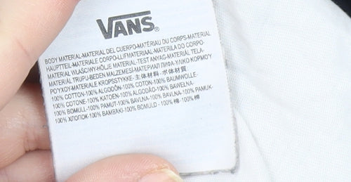 Vans Men's 3/4 Sleeve T-Shirt, White/Black, S