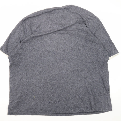 C&A Men's Grey Outdoor Graphic Regular Fit T-Shirt 2XL