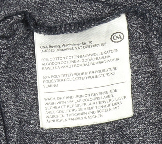 C&A Men's Grey Outdoor Graphic Regular Fit T-Shirt 2XL