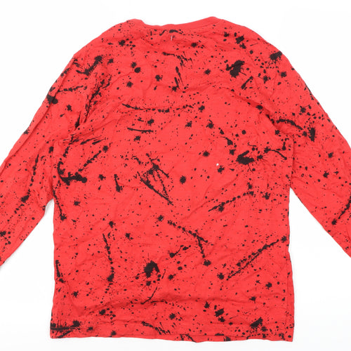 Next Boys Red Skull Graphic Long Sleeve T-Shirt, 12 Years