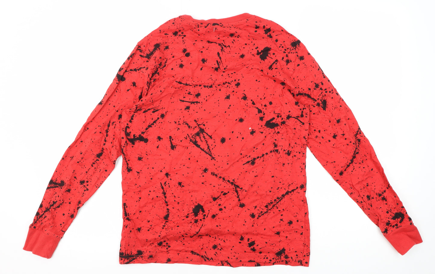Next Boys Red Skull Graphic Long Sleeve T-Shirt, 12 Years