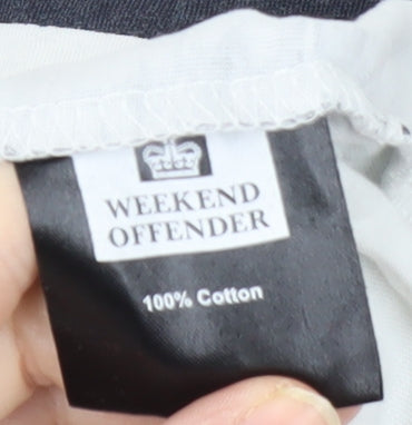 Weekend Offender Men's XL Striped T-Shirt Multicoloured