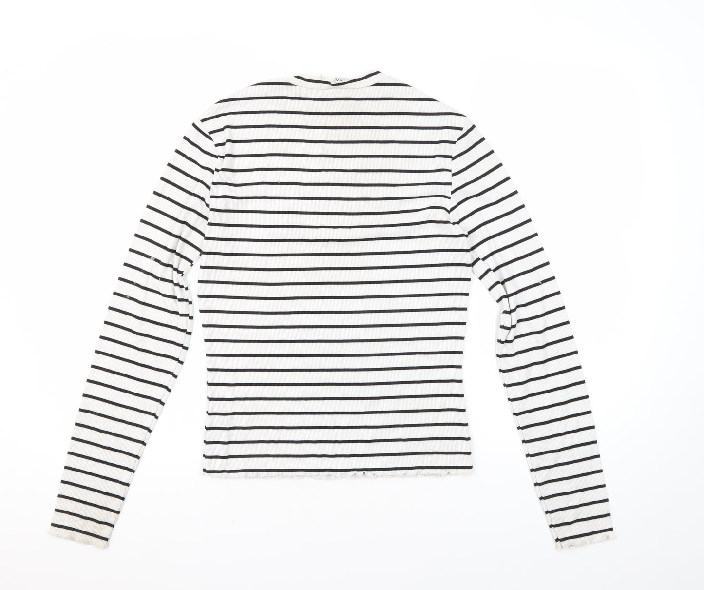 NA-KD Women's White Striped Long Sleeve T-Shirt