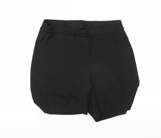 Monki Women's Black Athletic Shorts L