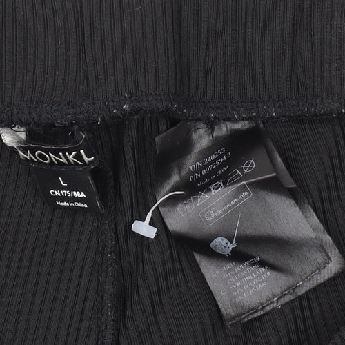 Monki Women's Black Athletic Shorts L