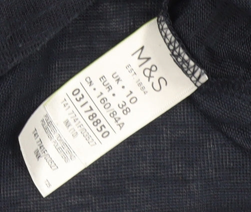 Marks and Spencer Women's Black Top Size 10