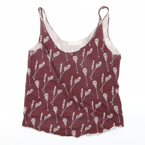Staring at Stars Women's Red Floral Camisole Tank Top, Size S