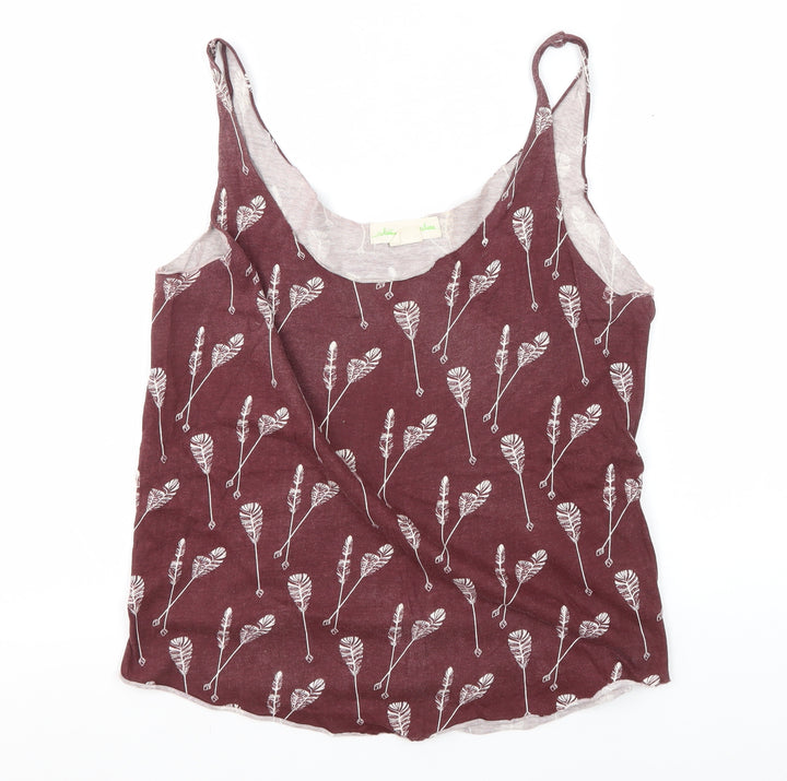 Staring at Stars Women's Red Floral Camisole Tank Top, Size S