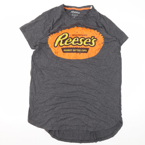 Reese's Women's Grey Graphic Nightshirt, Large, Comfortable