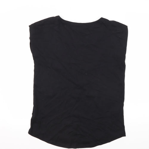 Next Women's Black Sleeveless T-Shirt, Size 10