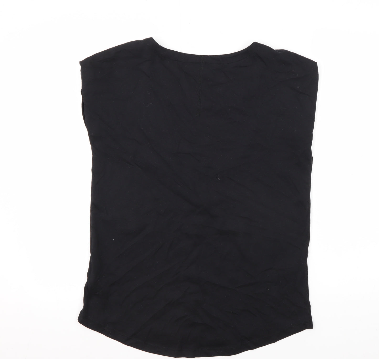 Next Women's Black Sleeveless T-Shirt, Size 10