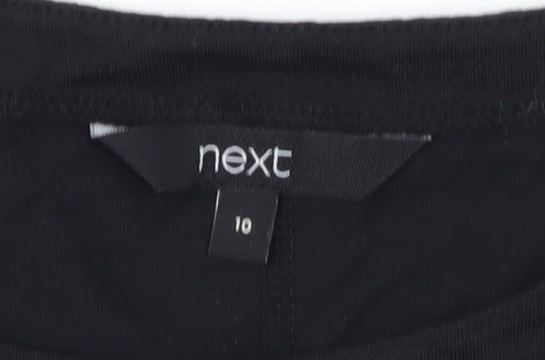 Next Women's Black Sleeveless T-Shirt, Size 10