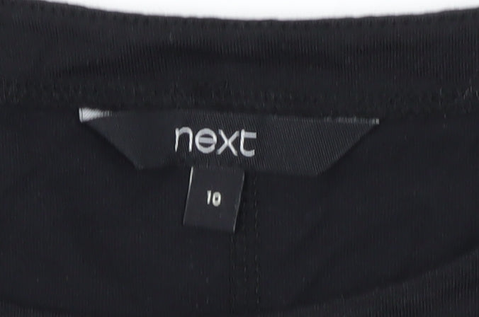 Next Women's Black Sleeveless T-Shirt, Size 10