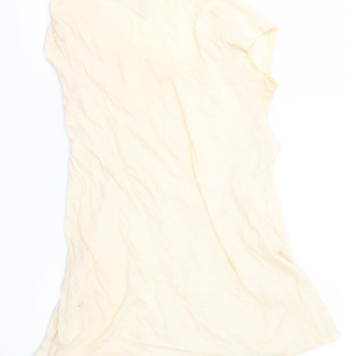 Topshop Women's Beige Shift Dress Size 12, Casual Summer