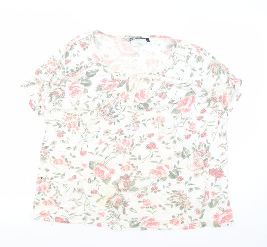 Isle Women's Multicoloured Floral T-Shirt L