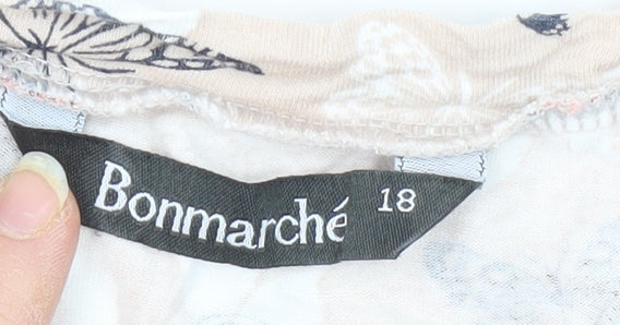 Bonmarché Women's Multicoloured Butterfly T-Shirt Size 18
