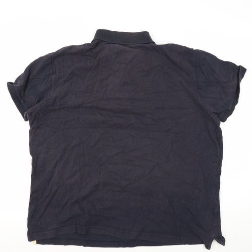 Easy Men's Blue XL Polo Shirt Short Sleeve Casual