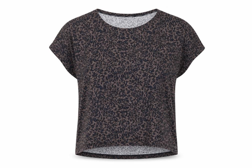 Marks and Spencer Women's Brown Animal Print T-Shirt