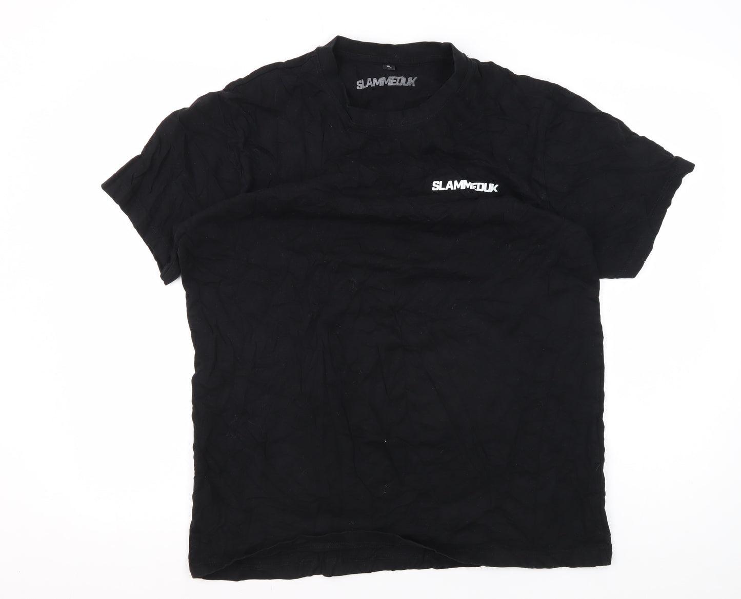 SLAMMEDUK Men's Black XL Graphic Cars T-Shirt