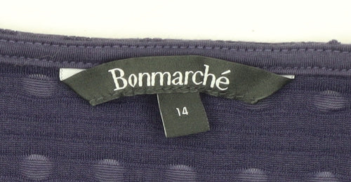 Bonmarché Women's Purple Knit Top Size 14