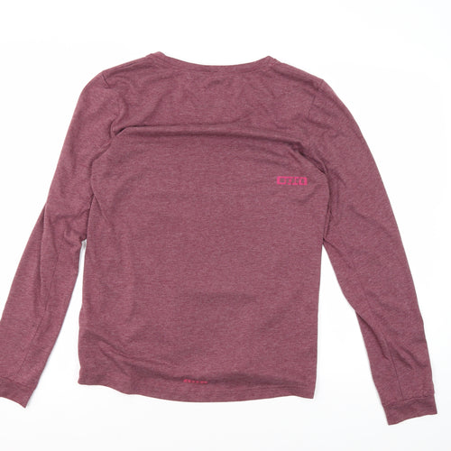 Surfing Elements Unisex Red Long Sleeve Knit T-Shirt M
