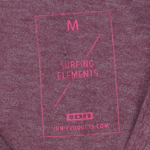 Surfing Elements Unisex Red Long Sleeve Knit T-Shirt M