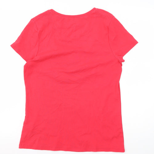 Boden Women's Red Basic T-Shirt Size 16
