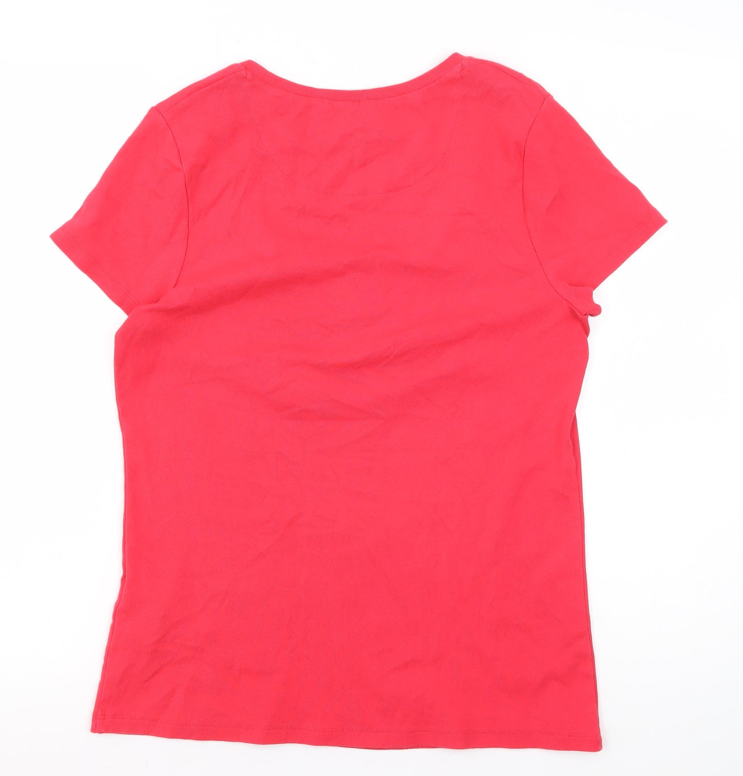 Boden Women's Red Basic T-Shirt Size 16